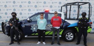 Captura Policía Municipal de Puebla a dos sujetos de la banda Los Checos, asaltantes de cuentahabientes